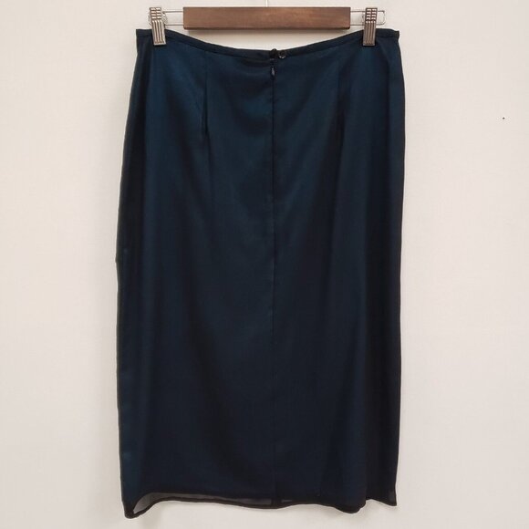 Mix It Womens Whimsigoth Y2K Silk Midi Skirt Size 10 Fairy Grunge Church Office - Picture 3 of 9